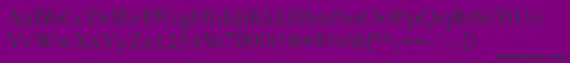 Gatineau Font – Black Fonts on Purple Background