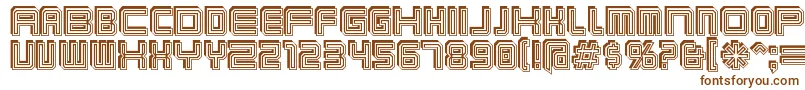 Karnivos-fontti – ruskeat fontit valkoisella taustalla