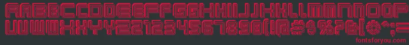 Karnivos Font – Red Fonts on Black Background