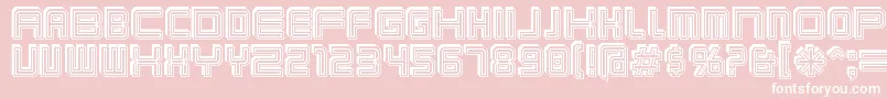 Karnivos Font – White Fonts on Pink Background