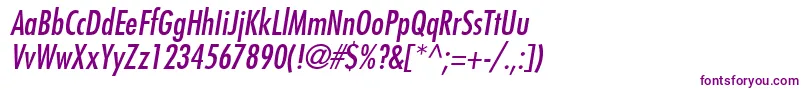 FujiyamaItalic Font – Purple Fonts on White Background