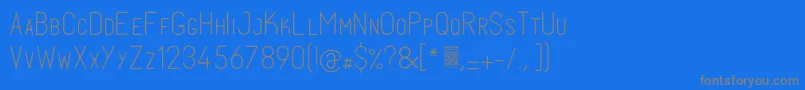 FabiolosmallcapLight Font – Gray Fonts on Blue Background