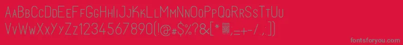 FabiolosmallcapLight Font – Gray Fonts on Red Background