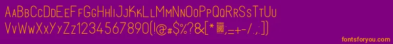 FabiolosmallcapLight Font – Orange Fonts on Purple Background