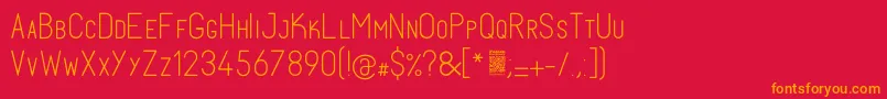 FabiolosmallcapLight Font – Orange Fonts on Red Background