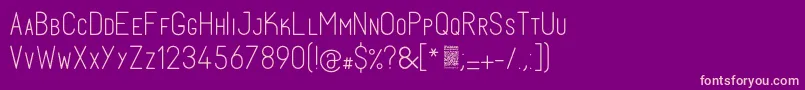 FabiolosmallcapLight Font – Pink Fonts on Purple Background