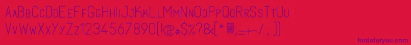 FabiolosmallcapLight Font – Purple Fonts on Red Background