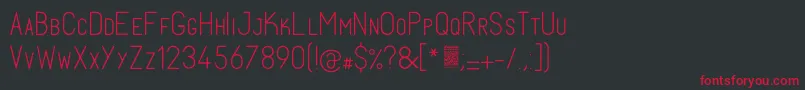 FabiolosmallcapLight Font – Red Fonts on Black Background