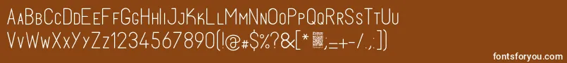 FabiolosmallcapLight Font – White Fonts on Brown Background