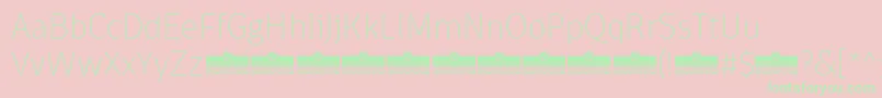 DomotikaThinTrial Font – Green Fonts on Pink Background