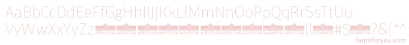 DomotikaThinTrial-Schriftart – Rosa Schriften