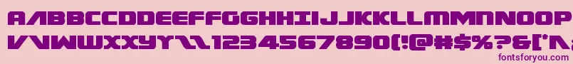 Federalescort-fontti – violetit fontit vaaleanpunaisella taustalla