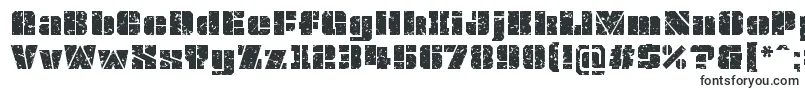 OvrkllGrunge-fontti – ääriviivafontit