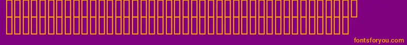 McsTopazHigh Font – Orange Fonts on Purple Background