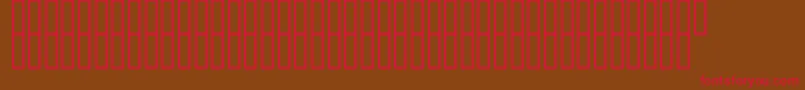McsTopazHigh Font – Red Fonts on Brown Background