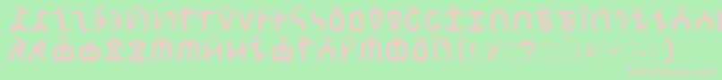 Lisätietoja Abur-fontista Abur-fontti – vaaleanpunaiset fontit vihreällä taustalla