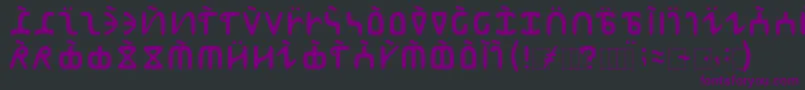Шрифт Abur – фиолетовые шрифты на чёрном фоне