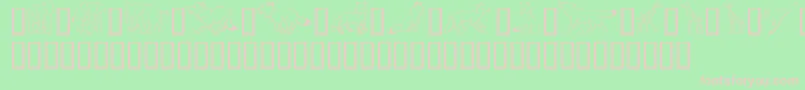 WildKingdomEToK Font – Pink Fonts on Green Background