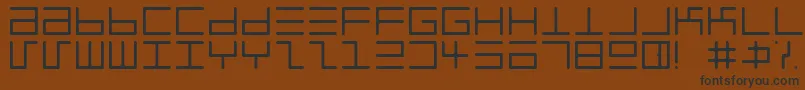 EppyEvansRoundLight Font – Black Fonts on Brown Background
