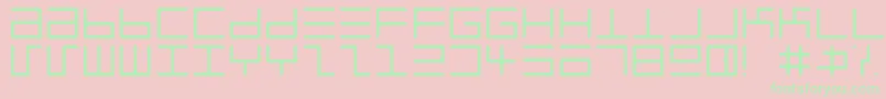 EppyEvansRoundLight Font – Green Fonts on Pink Background