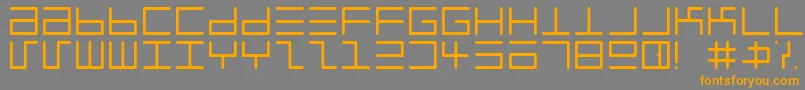 EppyEvansRoundLight Font – Orange Fonts on Gray Background