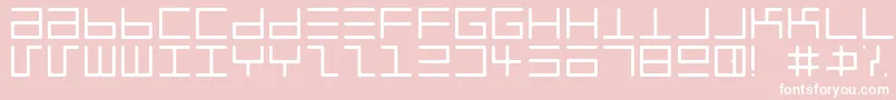 EppyEvansRoundLight Font – White Fonts on Pink Background