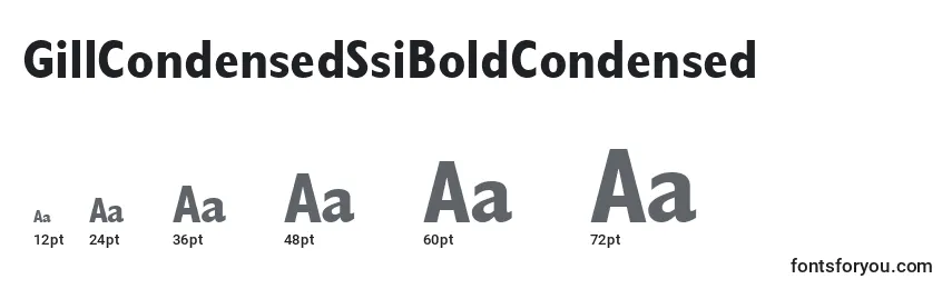 GillCondensedSsiBoldCondensed Font Sizes
