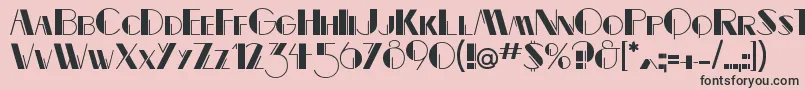 Serfin Font – Black Fonts on Pink Background