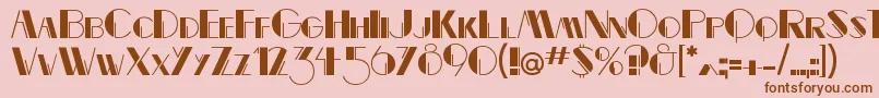 Serfin Font – Brown Fonts on Pink Background