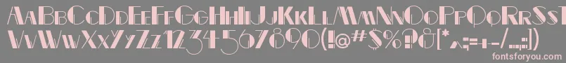 Serfin Font – Pink Fonts on Gray Background