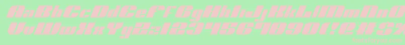 NoloContendreItalic Font – Pink Fonts on Green Background