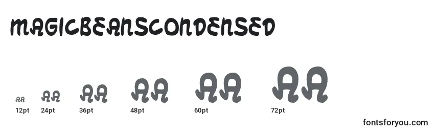 MagicBeansCondensed Font Sizes