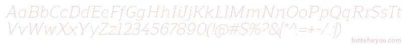 ReganslabLightitalic-Schriftart – Rosa Schriften