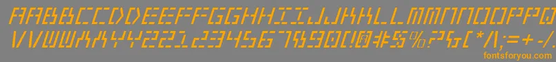 fuente Year2000Italic – Fuentes Naranjas Sobre Fondo Gris