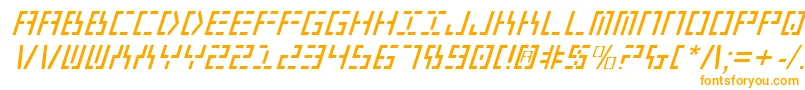 Year2000Italic-fontti – oranssit fontit