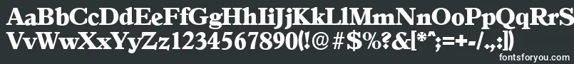 Шрифт GranadaserialHeavyRegular – белые шрифты