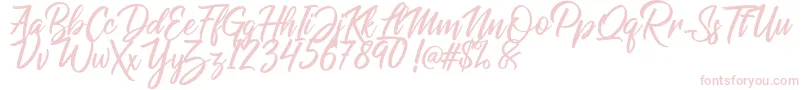 Raphlanokfuture Font – Pink Fonts on White Background