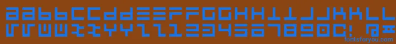 Jaycox Font – Blue Fonts on Brown Background