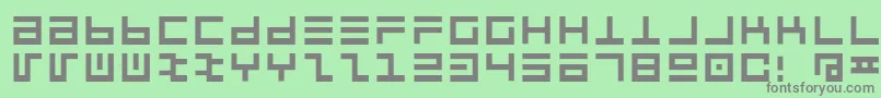 Jaycox Font – Gray Fonts on Green Background