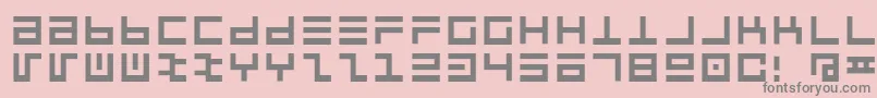Jaycox Font – Gray Fonts on Pink Background