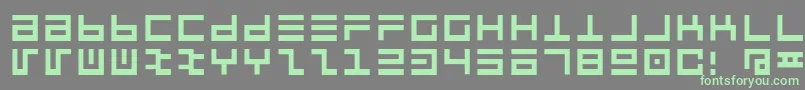 Jaycox Font – Green Fonts on Gray Background