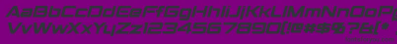 MontalbanItalic-Schriftart – Schwarze Schriften auf violettem Hintergrund