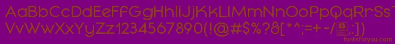 MayekaRegularDemo Font – Brown Fonts on Purple Background