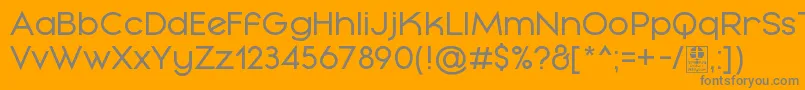 MayekaRegularDemo Font – Gray Fonts on Orange Background