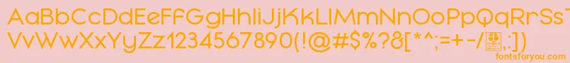 MayekaRegularDemo Font – Orange Fonts on Pink Background