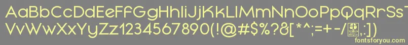 MayekaRegularDemo Font – Yellow Fonts on Gray Background