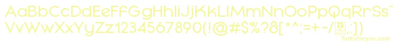 MayekaRegularDemo Font – Yellow Fonts on White Background