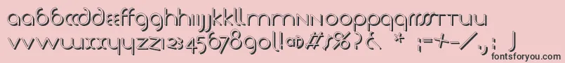 Tschicholdsshades Font – Black Fonts on Pink Background
