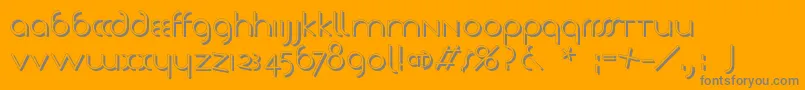 Tschicholdsshades Font – Gray Fonts on Orange Background