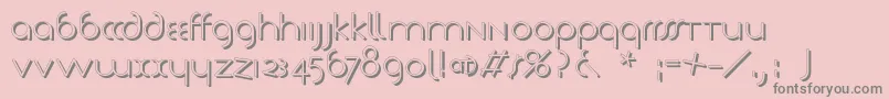 Tschicholdsshades Font – Gray Fonts on Pink Background